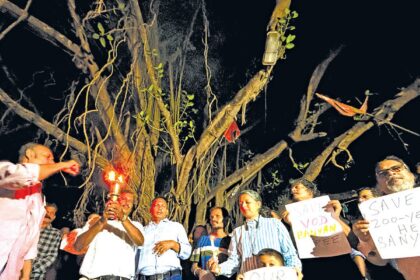 Activists protest against threat to age-old banyan tree in Porvorim