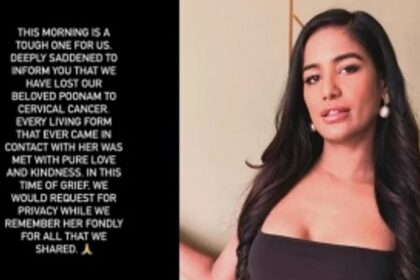 Actress Poonam Pandey Passes Away at 32 After Battling Cervical Cancer