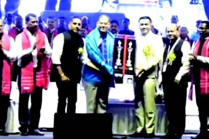 Adv Yatish honoured with ‘Adivasi  Bahumaan’ award