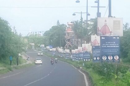 Advertising boards  on highways