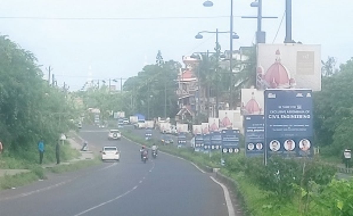 Advertising boards  on highways