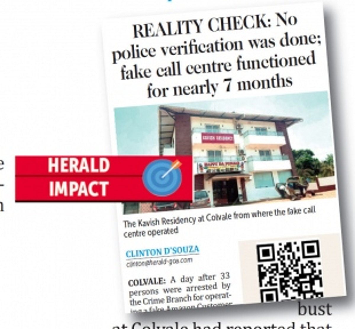 After O Heraldo’s reportage, 101 Colvale tenants  detained for staying without verification