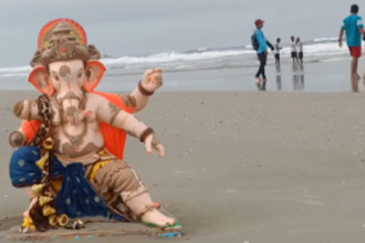 After immersion, idols wash ashore at Colva beach