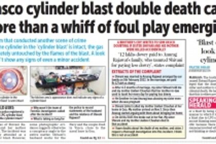 After loopholes were exposed, police changes Vasco cylinder blast case to an ‘LPG gas vapour cloud explosion’
