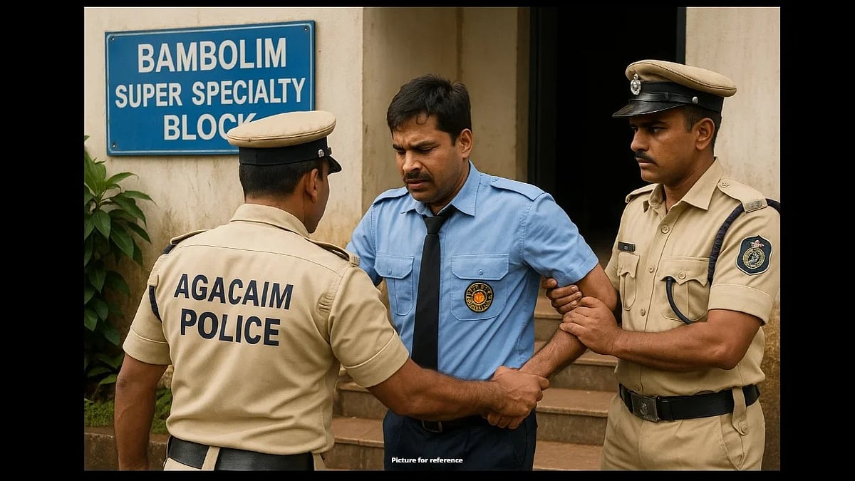 Agacaim Police Arrest Security Guard for Assault at Bambolim Super Specialty Block
