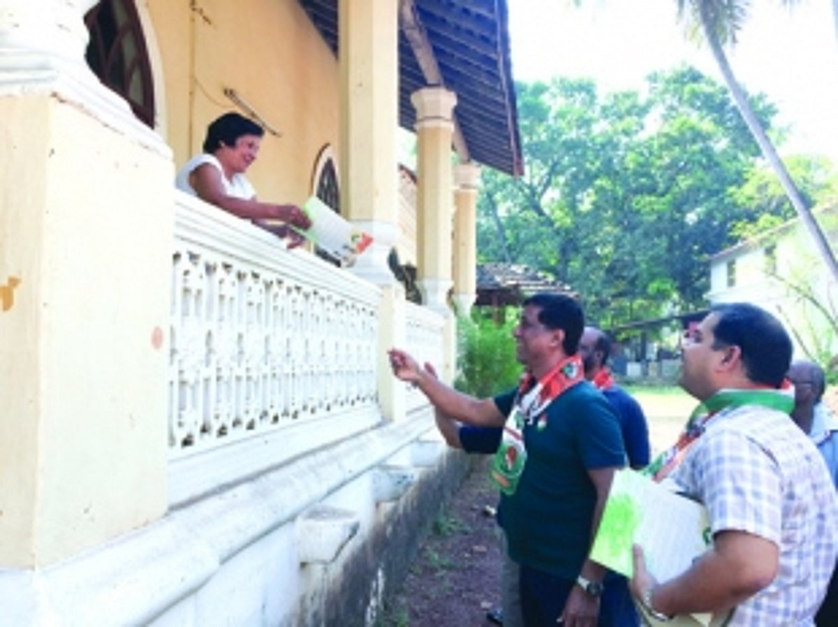 Agnelo hits the campaign  road hard to make ‘neighbours’ his voters