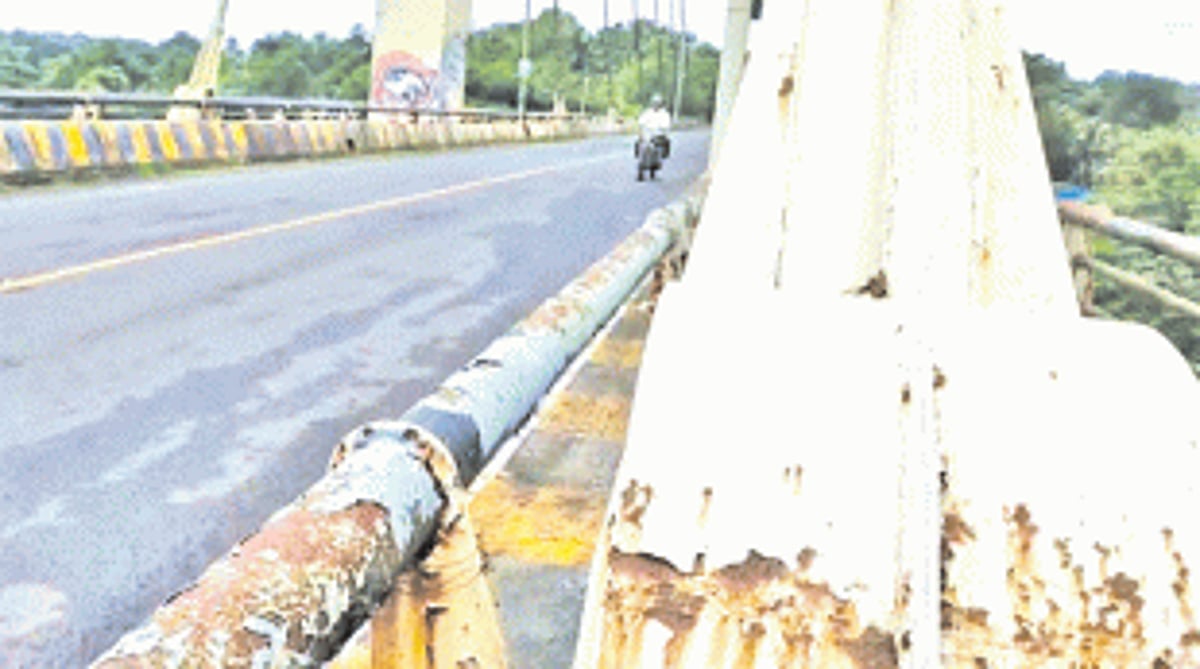 Aldona cable bridge in dire straits  due to lack of maintenance