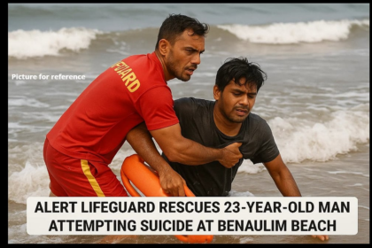 Alert Lifeguard Rescues 23-Year-Old Man Attempting Suicide at Benaulim Beach
