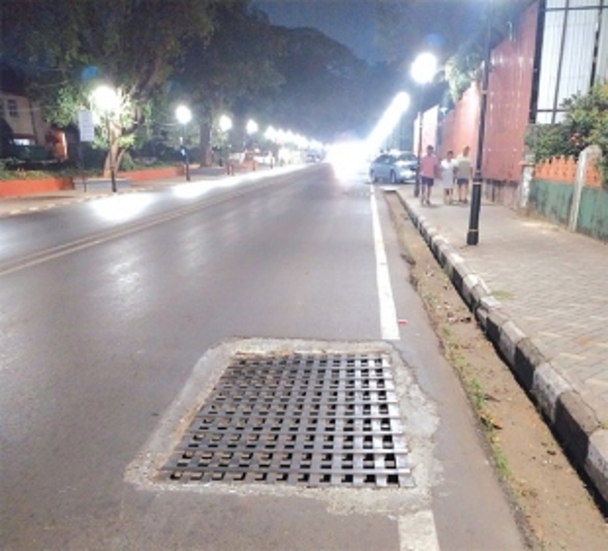 Align drain covers on D B Marg