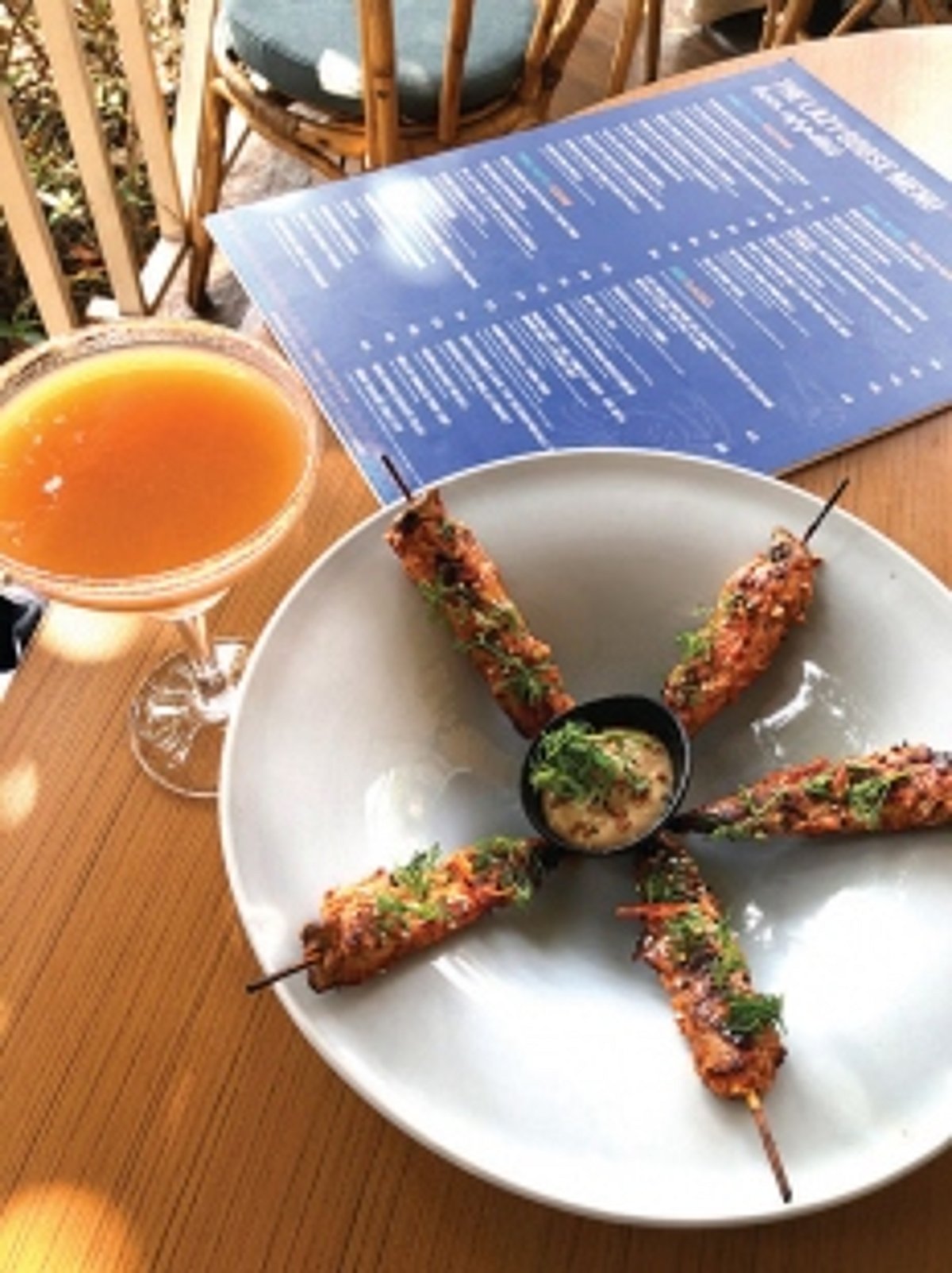 All for a true blue laidback meal!