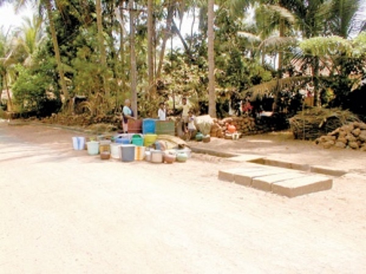 All they need is water to drink, but Canacona residents get it in trickles