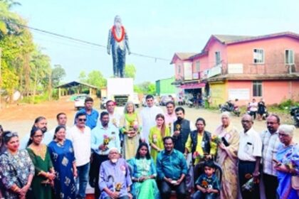 Ambelim p’yat honours ‘Father of the Opinion Poll’, unveils Jack Sequeira statue
