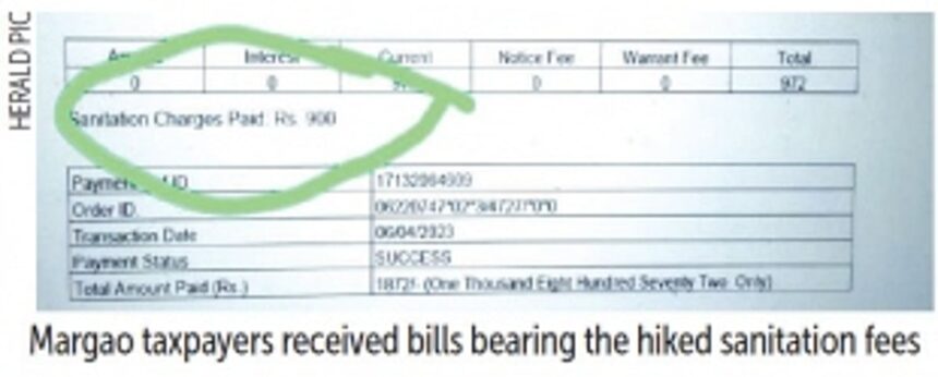 Amidst intense opposition from citizens, Margao civic body implements new house tax, garbage fee structure