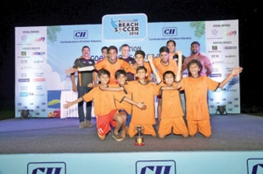 Anaar Land Developers win CII Beach Soccer Fest 1 Anaar Land Developers win CII Beach Soccer Fest
