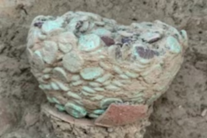 Ancient Kushan Empire Coins Unearthed in Buddhist Stupa at Mohenjo Daro, Pakistan