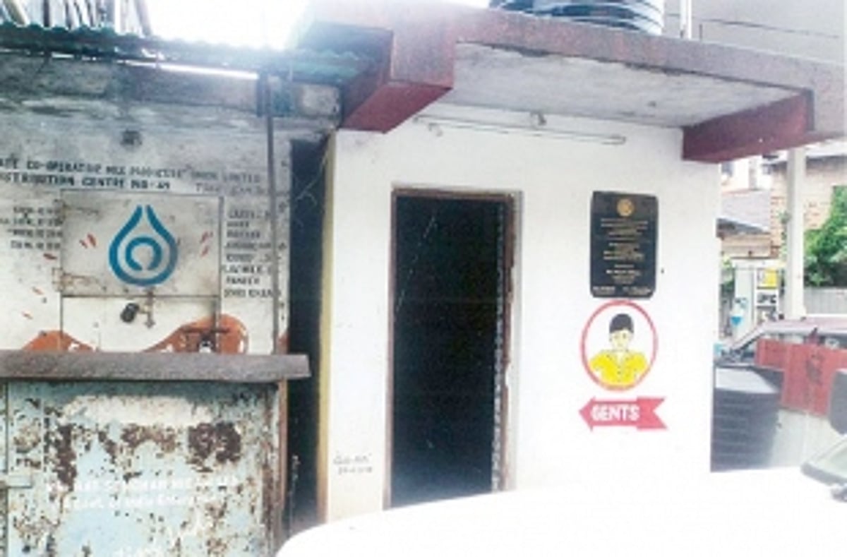 Angod public gents  urinal stinking