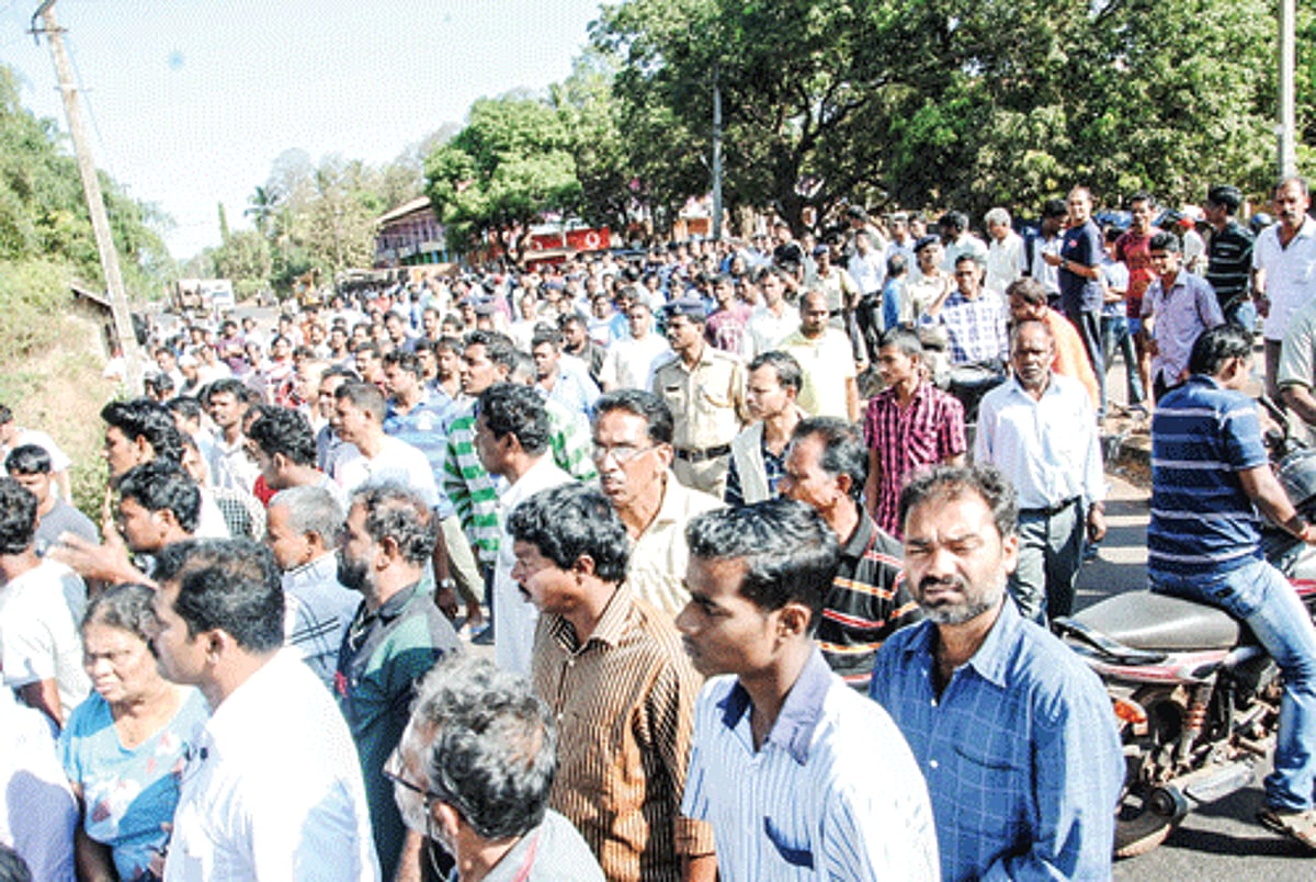 Angry Raia villagers took to the streets on Wednesday morning after yet another accident took the life of a pedestrian on the accident prone four-lane road.