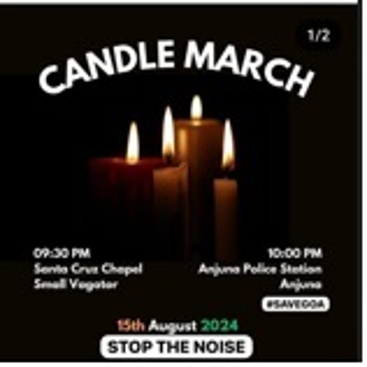 Anjuna Vagator geared up for ‘Candle lit vigil’ to fight noise pollution