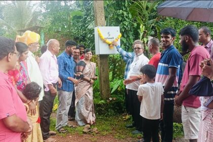 Ansulem streets see light after 25 years, a day before Chaturthi