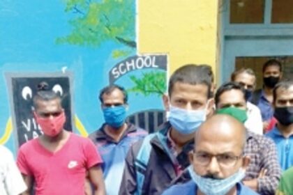 Anti-IIT project supporters oppose construction of compound wall at Melauli