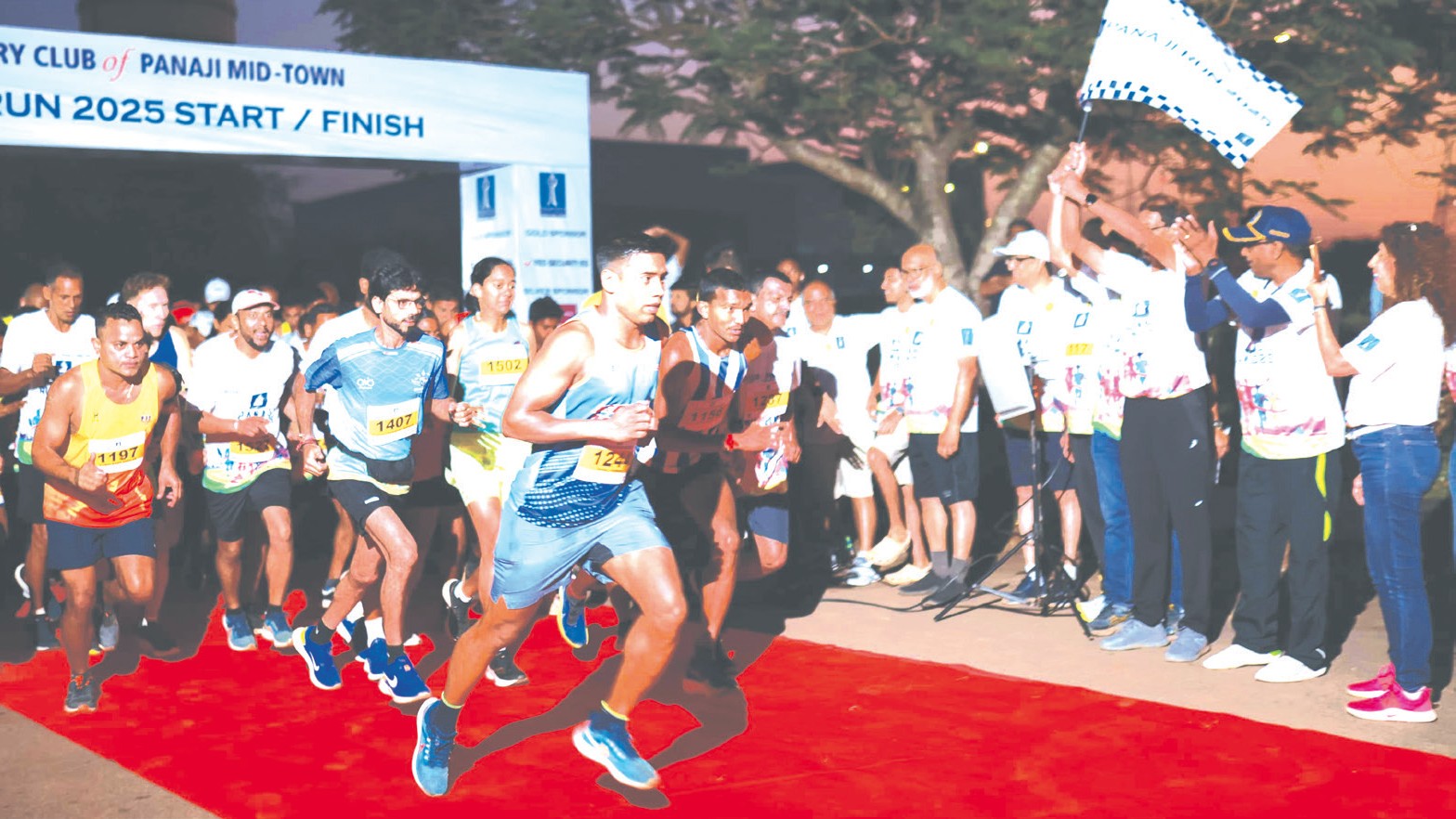 Anurag Konkar and Sapna Patel Win 10km Rotary Club of Panaji Mid Town Mathias Panaji Run 2025