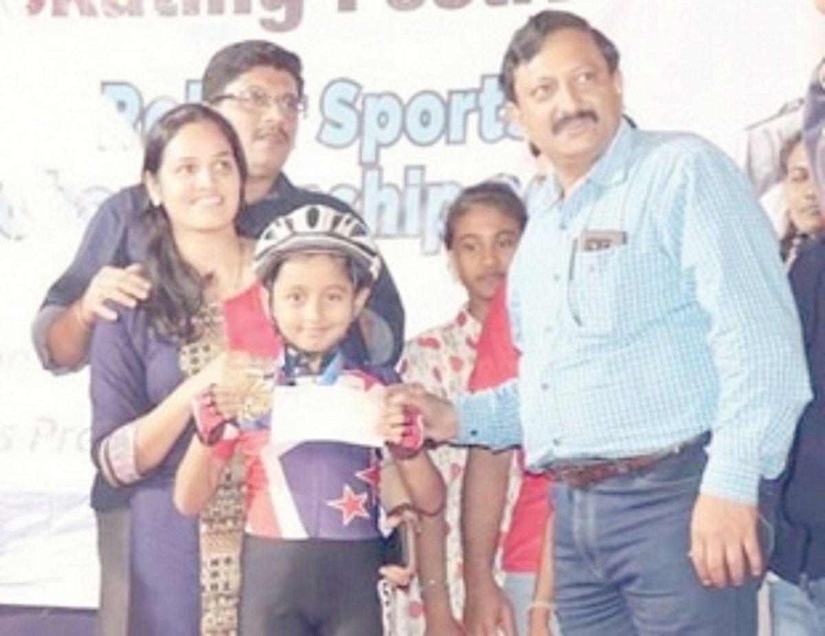 Anvay wins gold at Goa skating festival