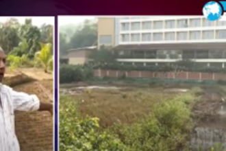 Arambol Farmer in tear after crops destroyed as saltwater enters his field