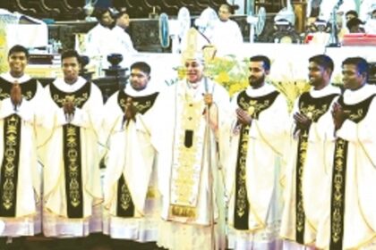 Archbishop ordains six diocesan priests in ceremony at Se Cathedral