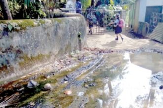 Are Gandhinagar locals releasing waste water for a reason?