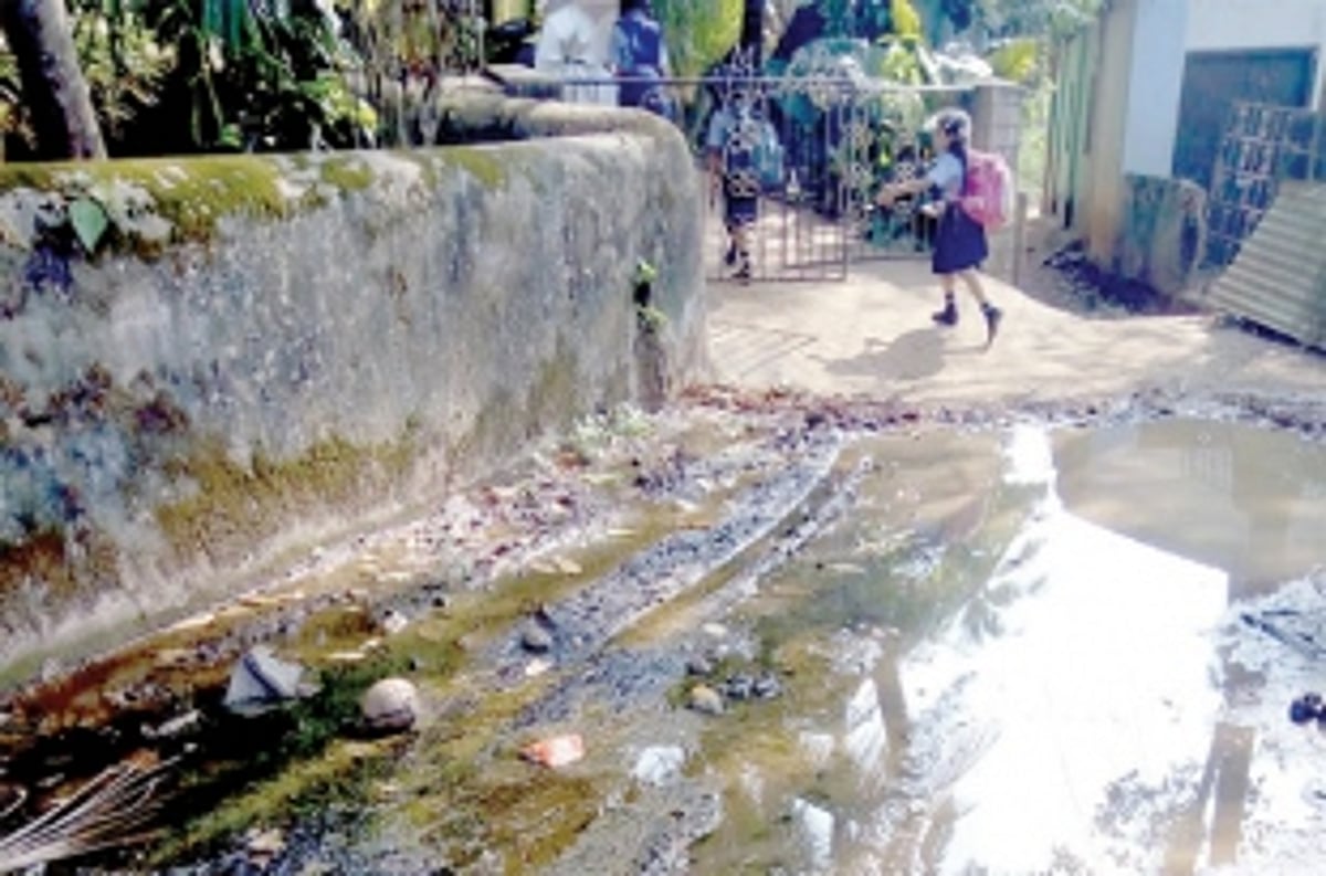 Are Gandhinagar locals releasing waste water for a reason?