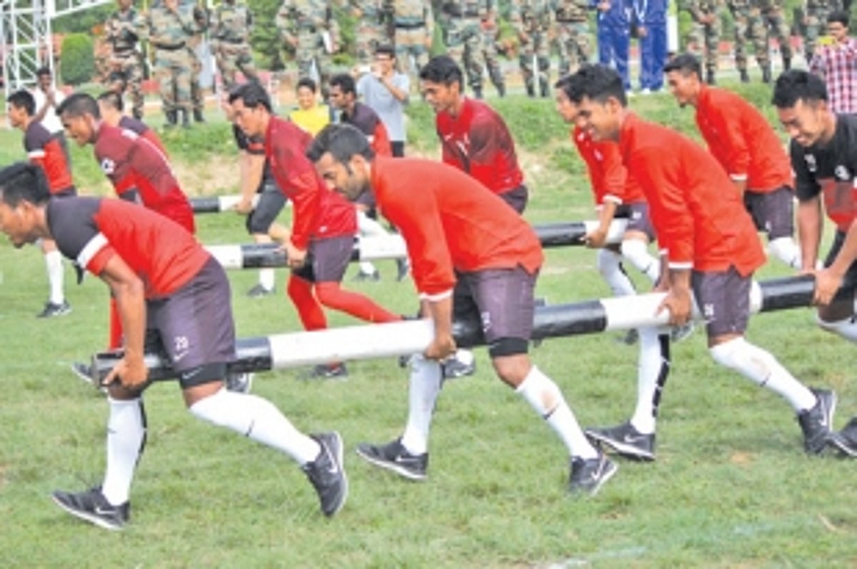 Army training for India team