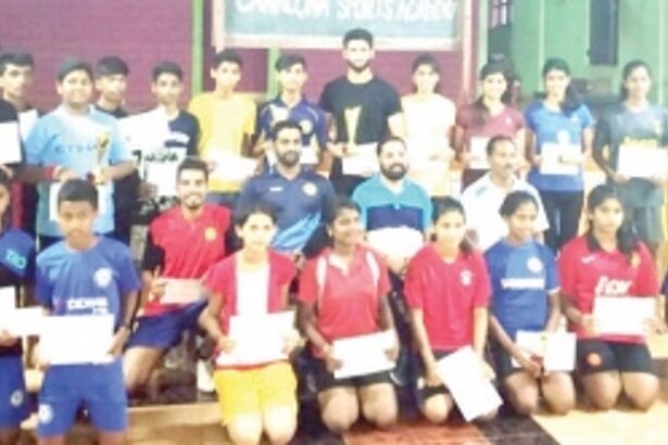 Arnav, Srushti, Shounak & Srujal win Canacona Taluka TT tourney