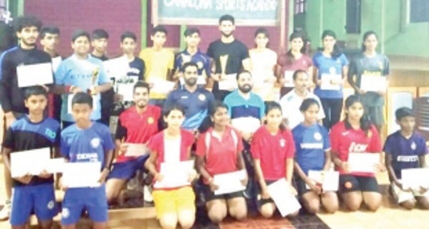 Arnav, Srushti, Shounak & Srujal win Canacona Taluka TT tourney