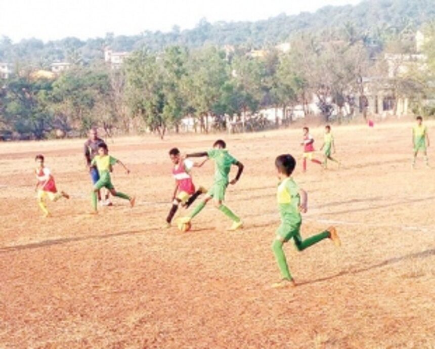 Arpora blank Vagator in U-10 boys match