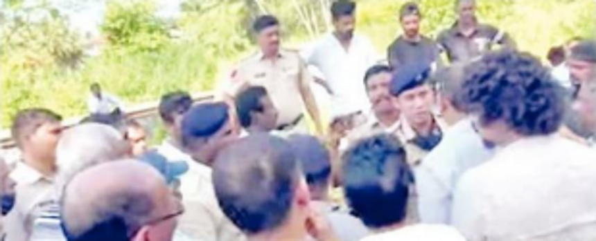 Arrosim villagers confront Railway officials over destruction of century-old storm water drains