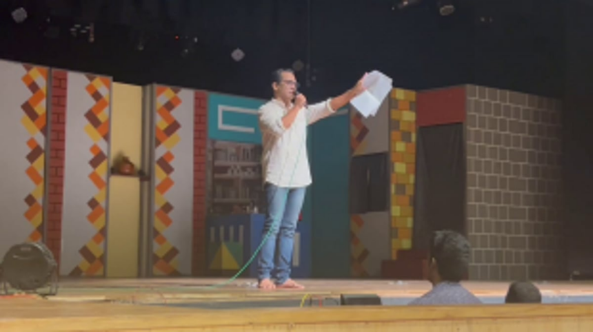 Artist Rajdeep Naik exposes corruption behind Kala Academy renovation; demands immediate rectification