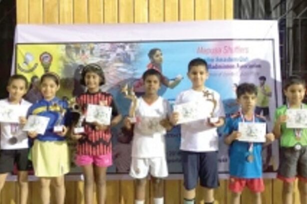 Aryan, Ninoshka win badminton titles