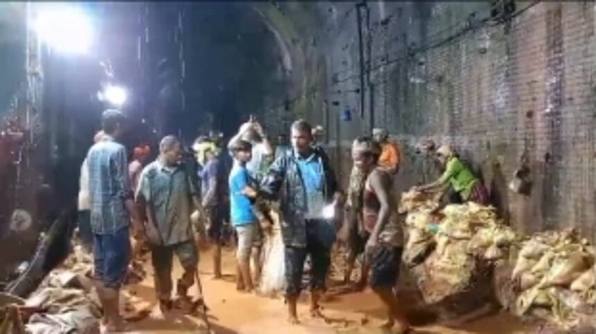 As mud piles in Pernem rail tunnel, seven trains cancelled