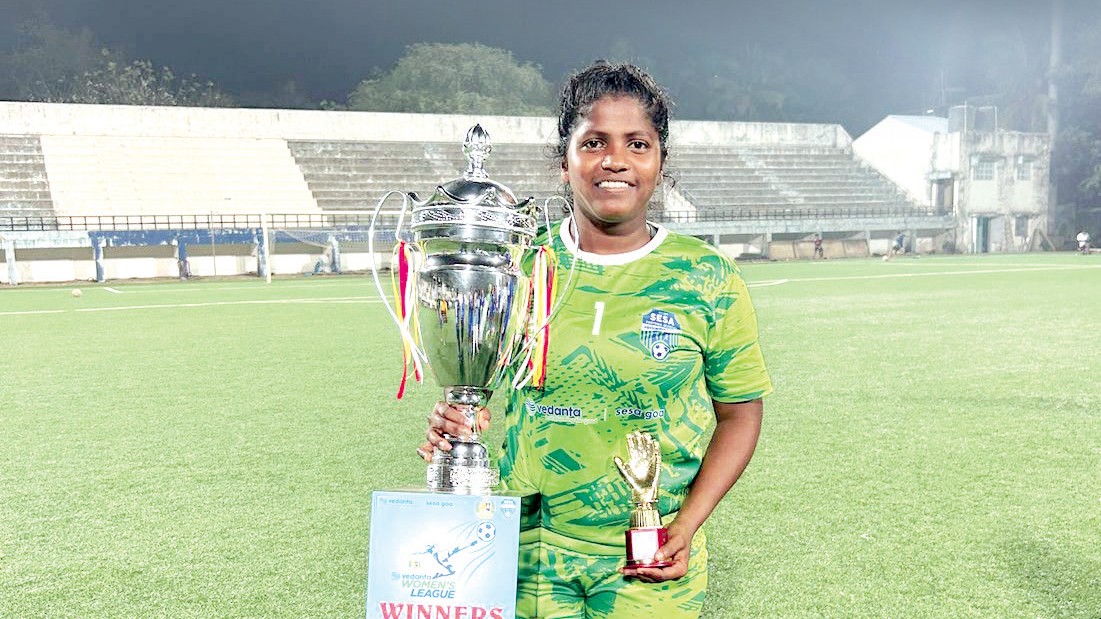 Ashika Gadekar Shines as Sesa Football Academy Goalkeeper in Goa Women’s Football League