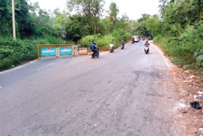 Assagao P’yat in final stages of permanently closing accident-prone one-way road