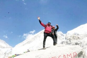 At 8, Oscar Pacheco, a Goan boy, climbs Mt Everest base camp with his dad
