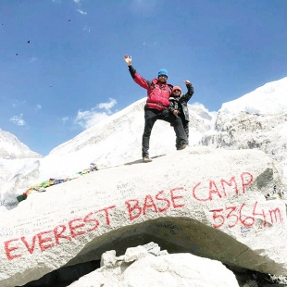 At 8, Oscar Pacheco, a Goan boy, climbs Mt Everest base camp with his dad