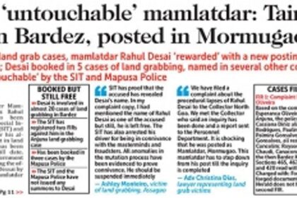 At last, Mamlatdar Rahul Dessai in SIT net