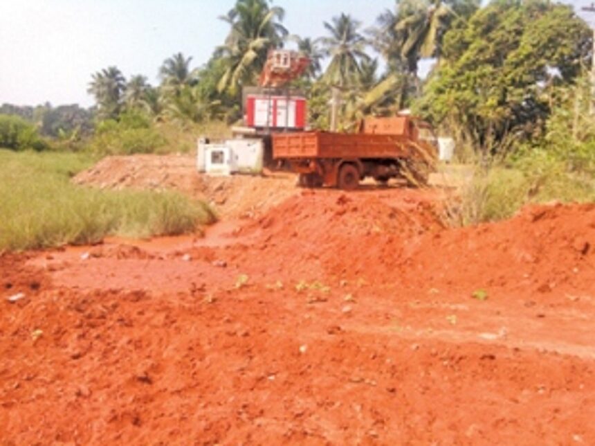 Attempt to fill fields in Calangute foiled