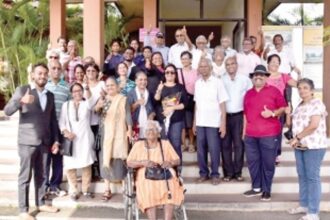 Attempting the Guinness World Record with their dancing shoes