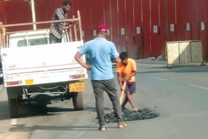 Authorities begin repairs on Ponda road after public outcry