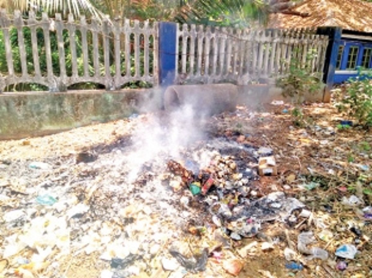 Avoid burning garbage