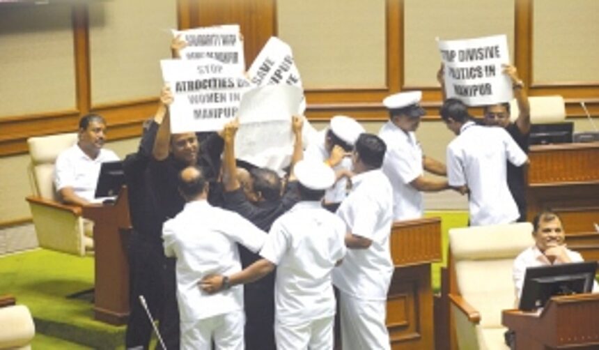 BEDLAM IN HOUSE: Within few hours, suspension of seven Oppn MLAs reduced from two days to 24 hours 1 BEDLAM IN HOUSE: Within few hours, suspension of seven Oppn MLAs reduced from two days to 24 hours