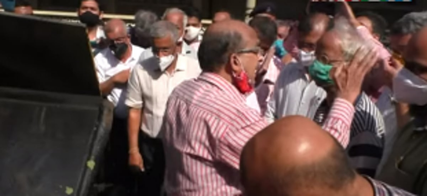 BJP and Margao MLA’s supporters clash over inauguration of hotmixing at Comba 1 BJP and Margao MLA’s supporters clash over inauguration of hotmixing at Comba