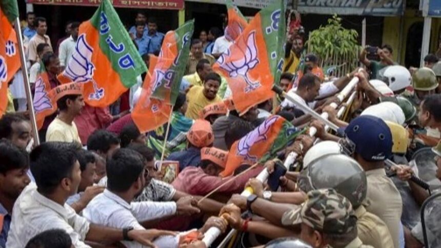 BJP demands Mamata Banerjee's resignation, stages protest in Kolkata